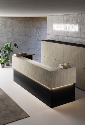 Bancone Reception Ufficio serie Point